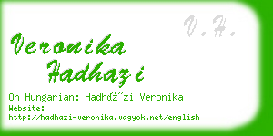 veronika hadhazi business card